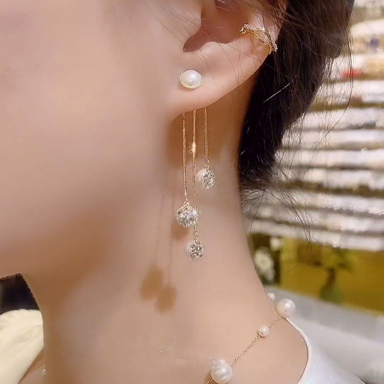 Pearl Long earrings