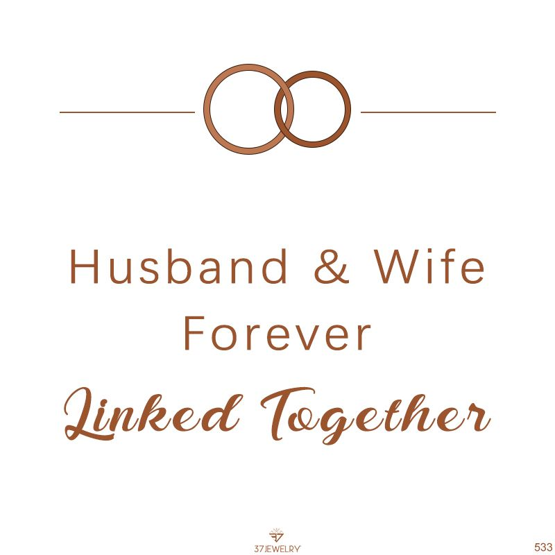 Husband and Wife Forever Linked Together Custom Birthstones Bracelet