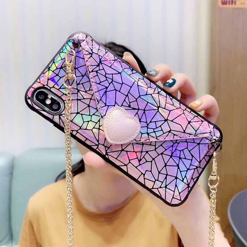 Fashion Simple Wallet Style Messenger iPhone Cases