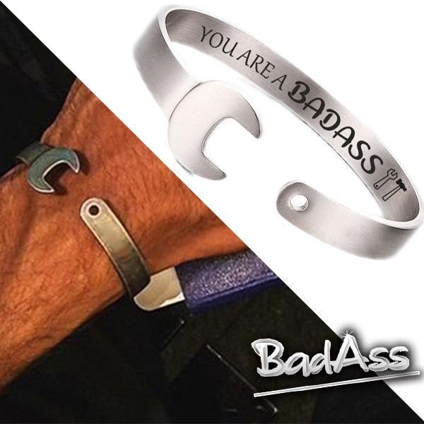 You are A Badass Wrench Cuff Bracelet