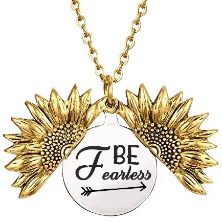 Be Fearless in the Pursuit of...Necklace - Slim Arrow