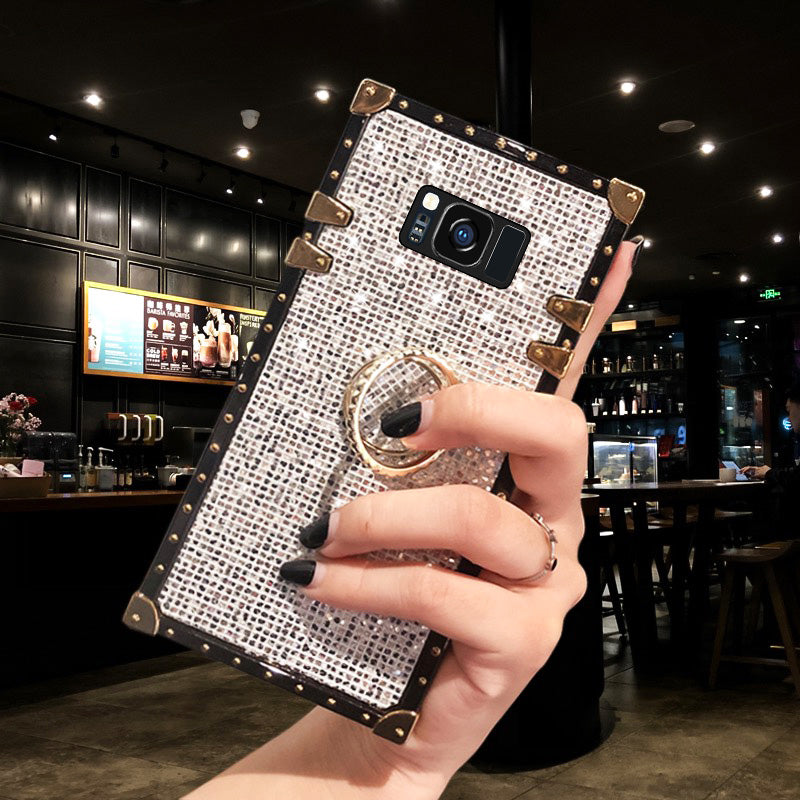 OWLCASES Luxury Bling Glitter Squared Samsung Cases