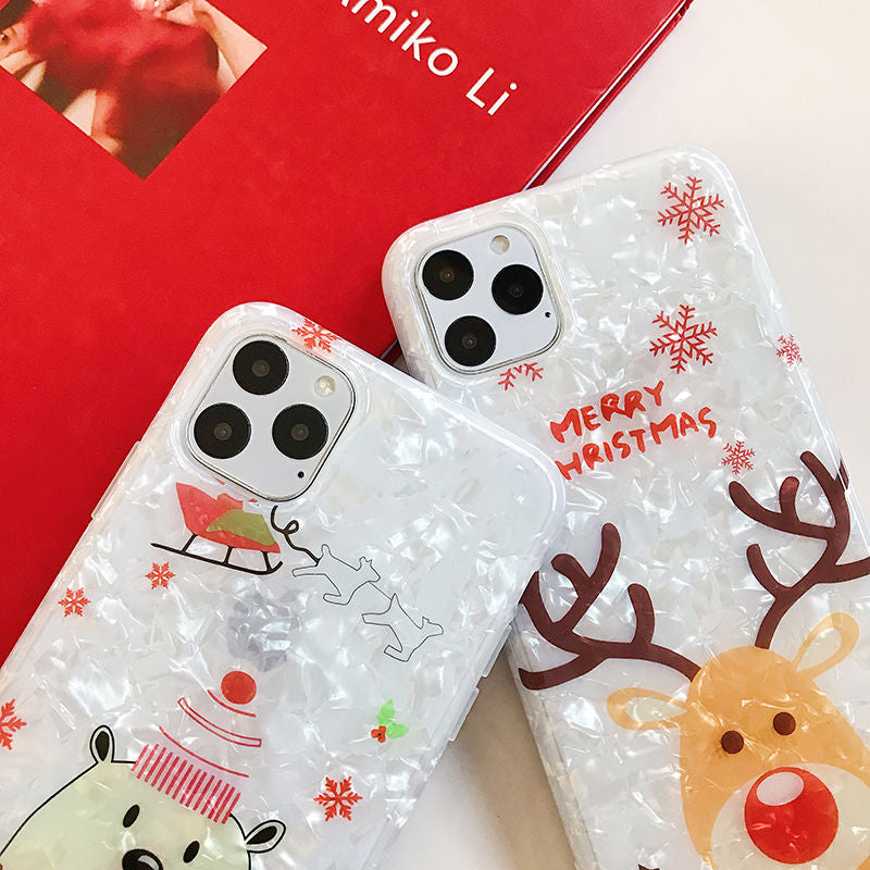 Owlcase Cartoon Merry Christmas deer  For iPhone 11/pro/max  cases