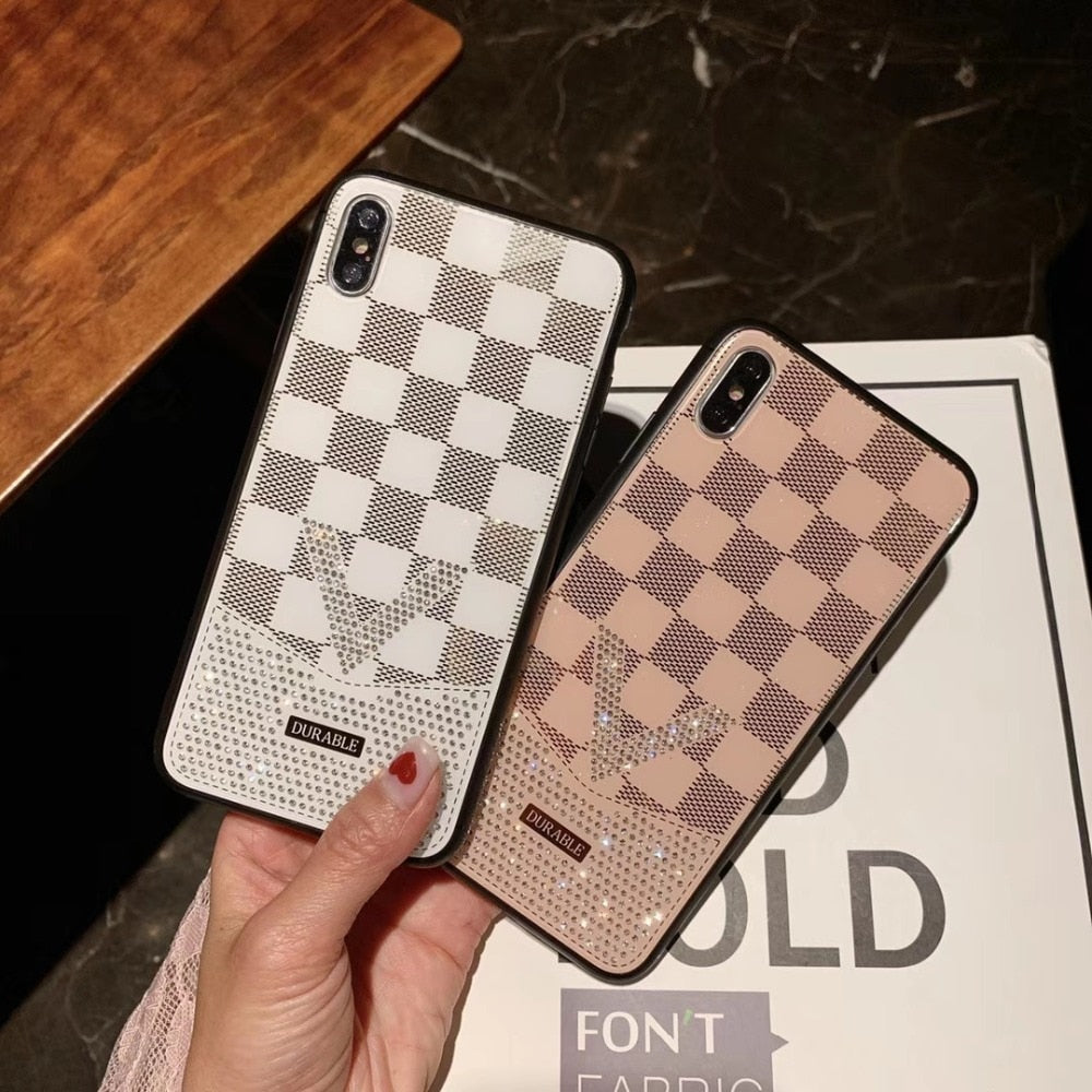 owlcase Luxury Diamond Grid iPhone Cases