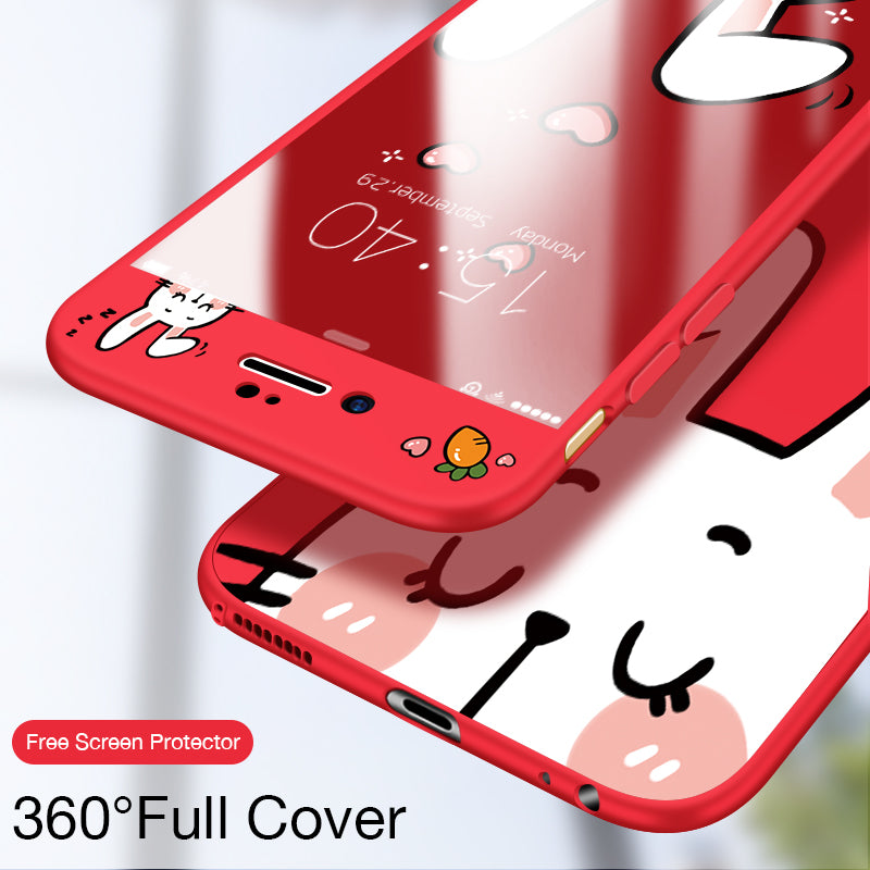 360 Full Cover Cartoon Cases