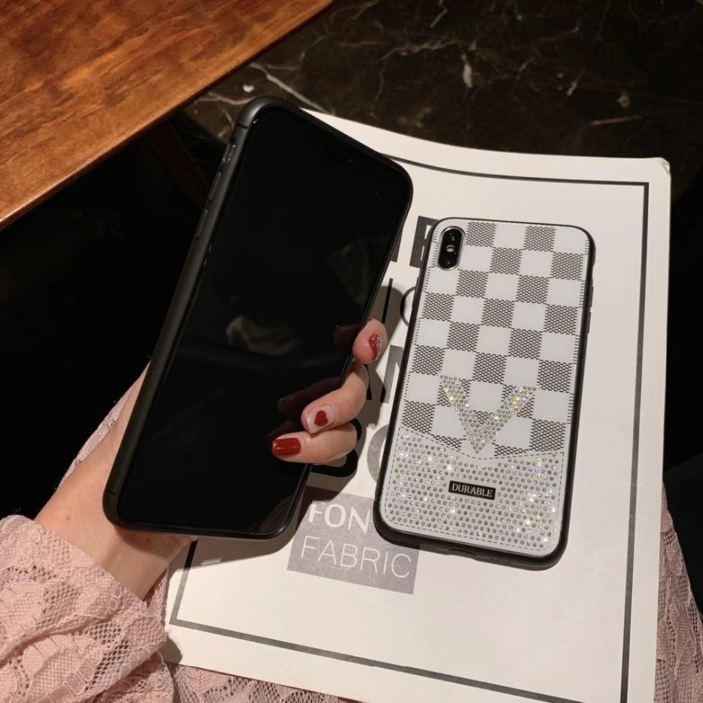 owlcase Luxury Diamond Grid iPhone Cases