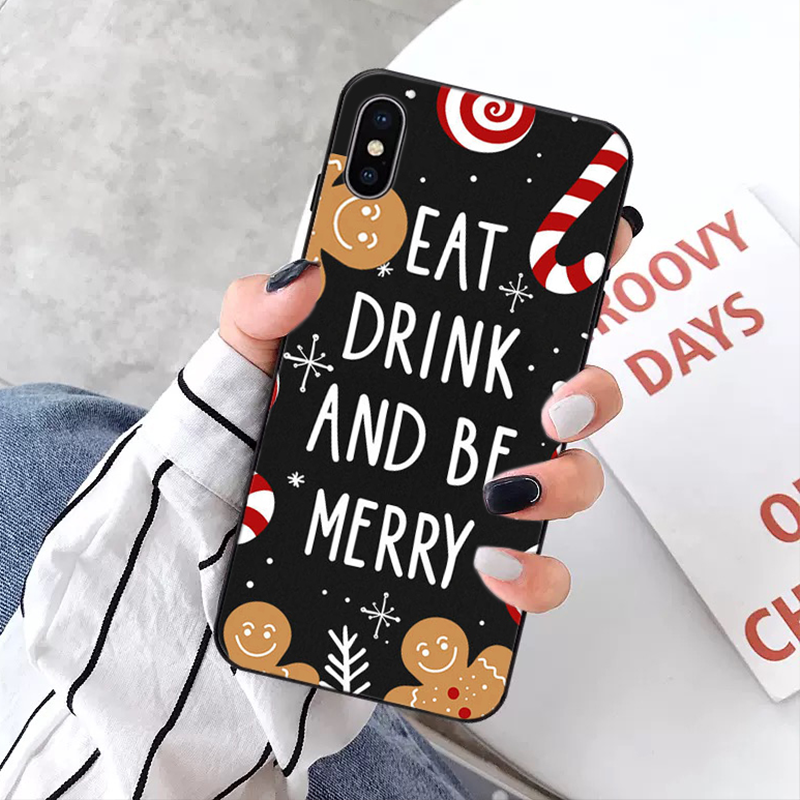 Lovely Christmas Pattern Cartoon Phone Case