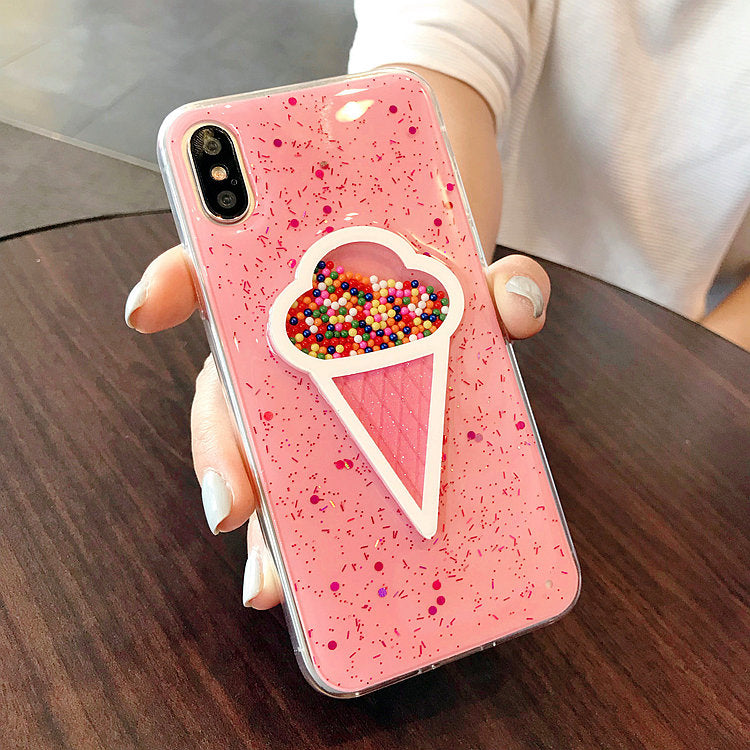 Pink Ice Cream Little Ball Style Full Protective Case